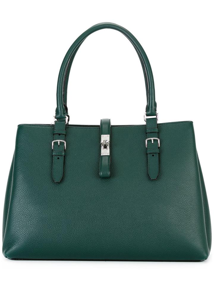 Bally Classic Tote, Women's, Green, Leather