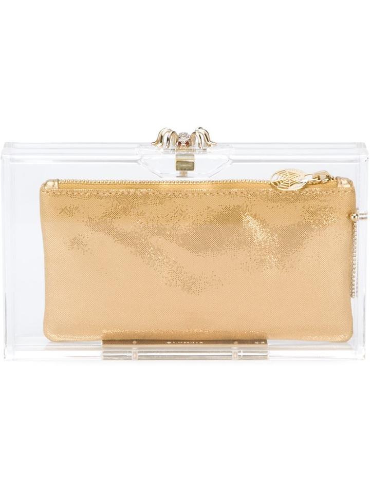 Charlotte Olympia 'pandora' Clutch, Women's, Nude/neutrals