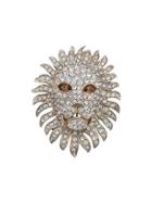 Susan Caplan Vintage 1970s Attwood & Sawyer Lion Brooch - Silver