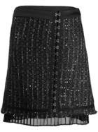 Karl Lagerfeld Sparkle Boucle Skirt - Black
