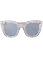 Gucci Eyewear Cat Eye Star Sunglasses - Metallic