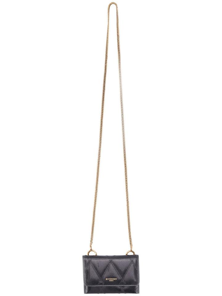 Givenchy Quilted Wallet On Chain - Black