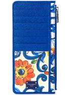 Dolce & Gabbana Floral Card Holder - Blue