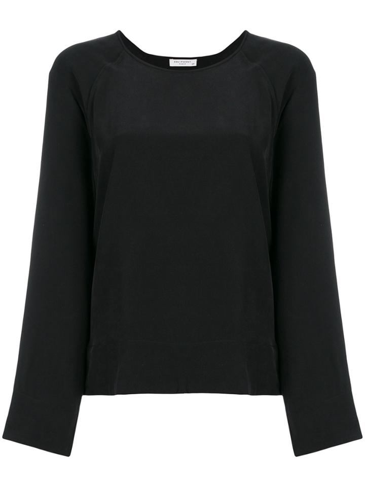 Equipment Round Neck Top - Black