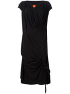 Vivienne Westwood Red Label Draped Midi Dress, Women's, Size: 40, Black, Viscose