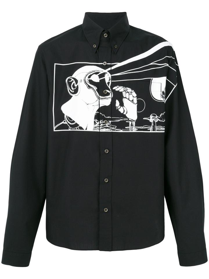 Prada Comic Book Print Shirt - Black