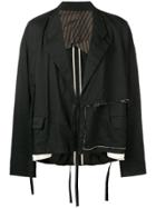 Ziggy Chen Distressed Blazer - Black