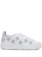Chiara Ferragni Crystal Stars Sneakers - White
