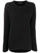 Iris Von Arnim Crew-neck Knit Sweater - Black