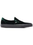 Vans Velvet Classic Slip-on Shoes - Green