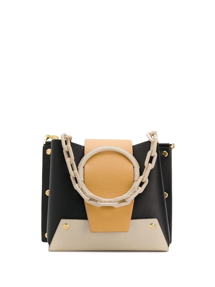 Yuzefi Structured Shoulder Bag - Black