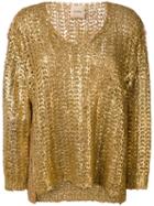 Nude Chain Detailed Cardigan, Women's, Size: 40, Green, Cotton/polyamide/polyester