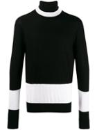 Neil Barrett Contrast Roll-neck Sweater - Black