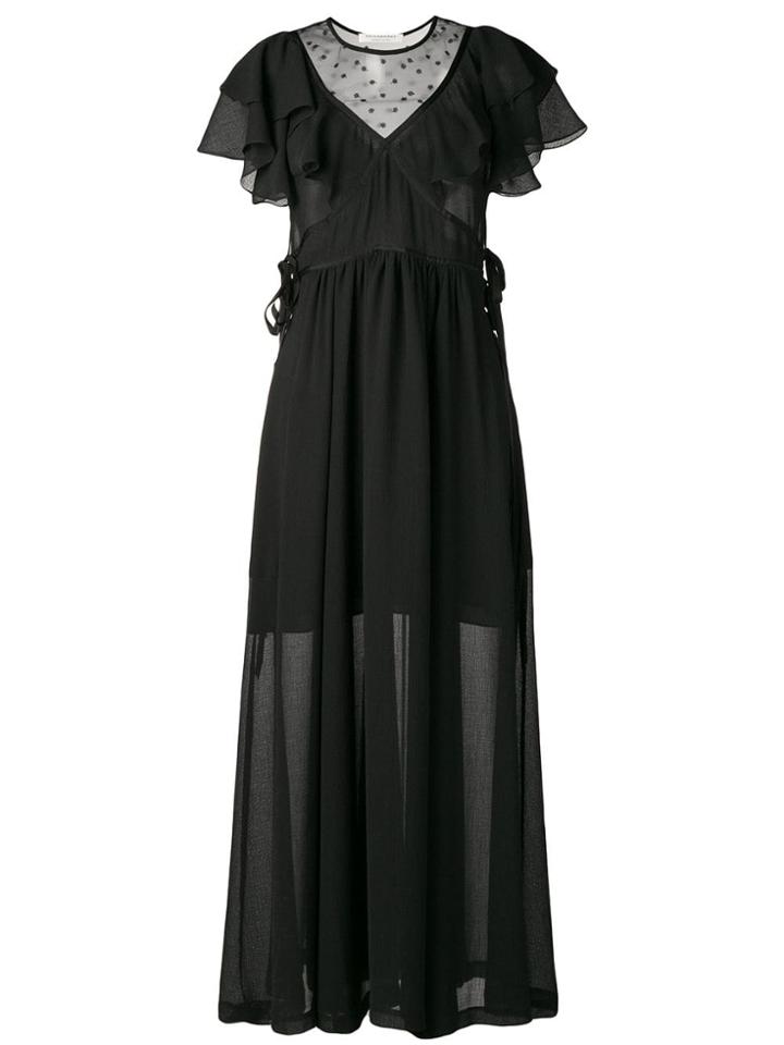 Philosophy Di Lorenzo Serafini Ruffle Maxi Dress - Black