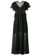 Philosophy Di Lorenzo Serafini Ruffle Maxi Dress - Black