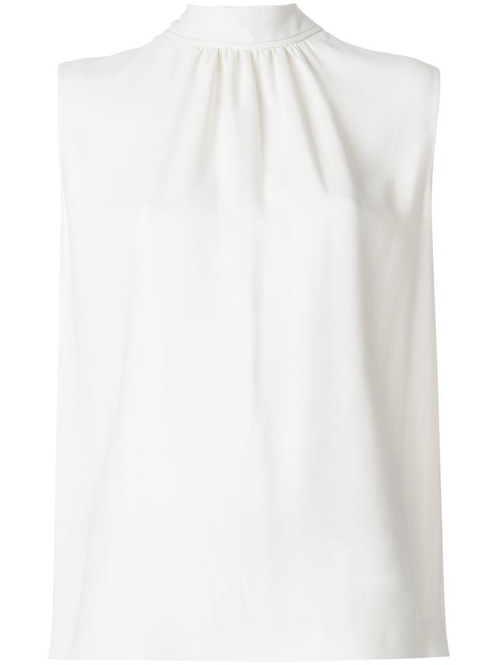 Joseph Back Tied Neck Blouse - White