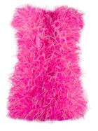 Attico Feather Mini Dress - Pink