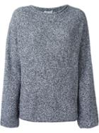 Opening Ceremony Oversized Jumper, Women's, Size: Medium, Grey, Cotton/acrylic/polyamide