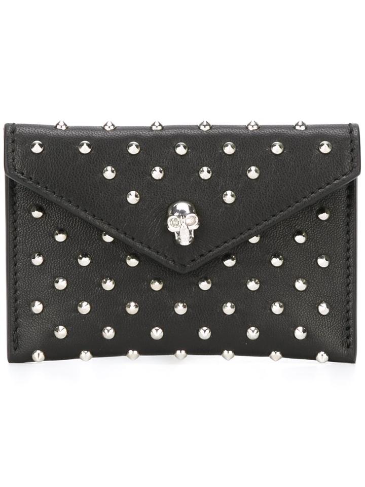 Alexander Mcqueen Studded Skull Cardholder