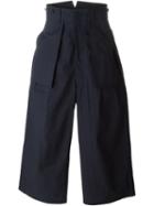 Yohji Yamamoto Wide Leg Trousers, Men's, Size: 2, Black, Cotton