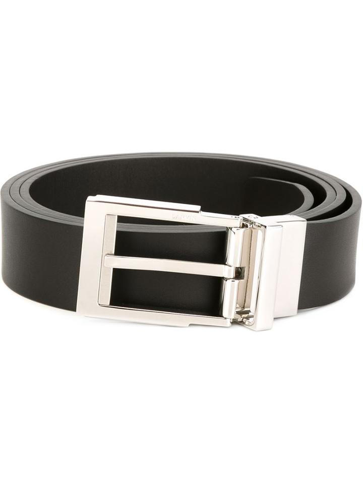 Lanvin Classic Belt, Men's, Black, Leather