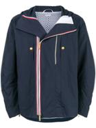 Thom Browne Articualted Hooded Nylon Jacket - Blue