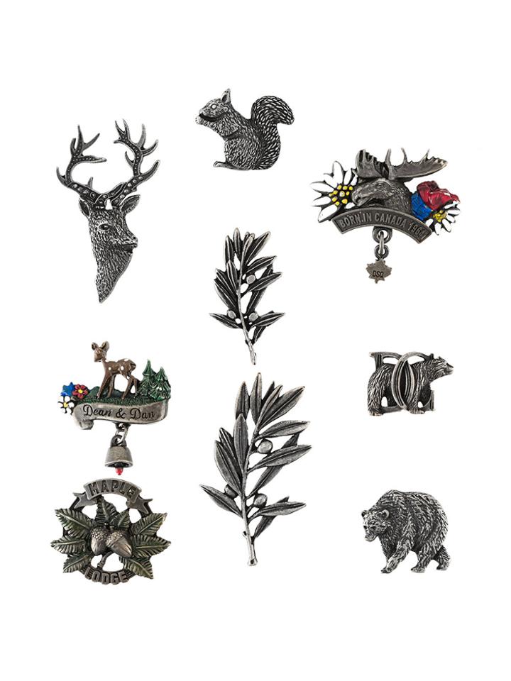Dsquared2 Metal Canada Pin Set - Metallic