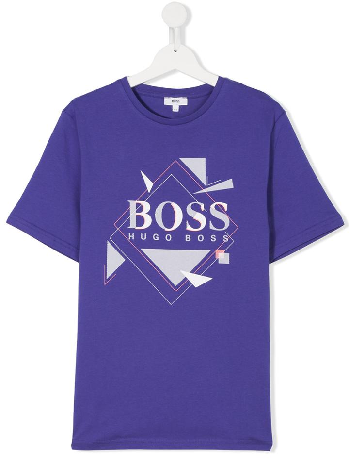 Boss Kids Printed T-shirt - Blue