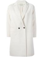 Forte Forte Boxy Double Breasted Overcoat, Women's, Size: 1, Nude/neutrals, Cotton/linen/flax/viscose/cupro