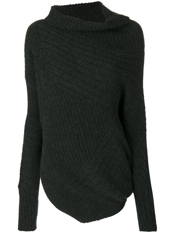 Stella Mccartney - Turtleneck Knit - Women - Virgin Wool - 38, Grey, Virgin Wool