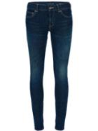 Saint Laurent Skinny Jean, Women's, Size: 25, Blue, Cotton/spandex/elastane