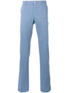 Corneliani Tailored Trousers, Men's, Size: 52, Blue, Cotton