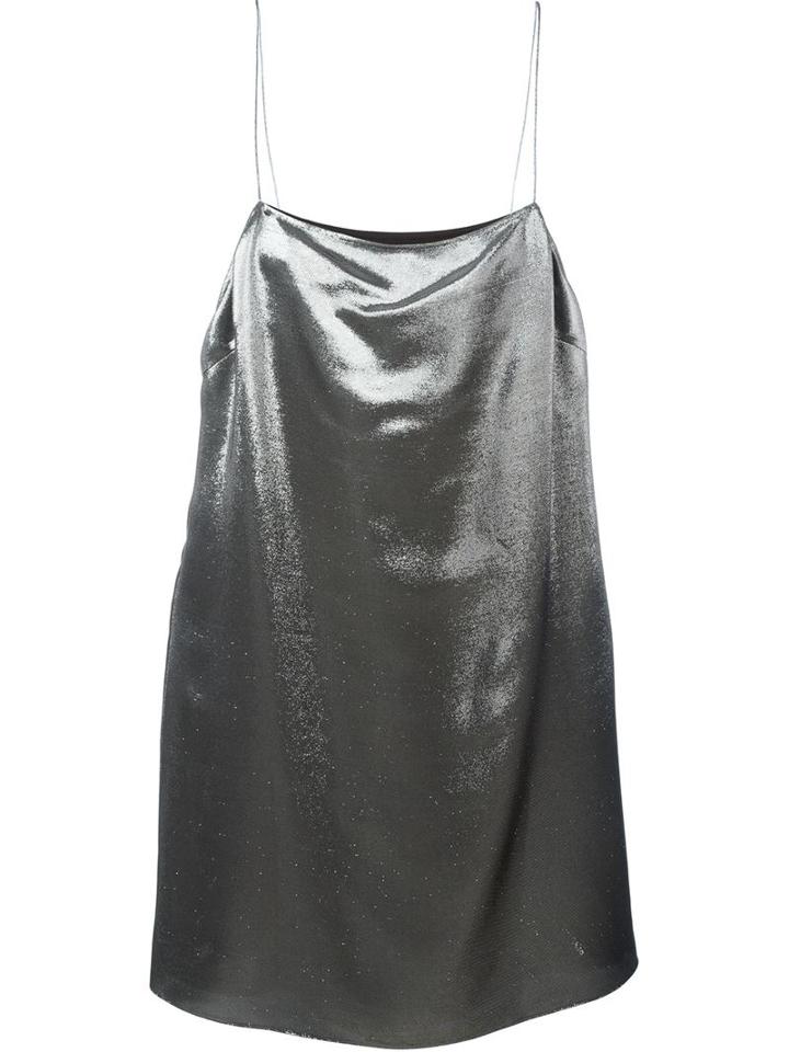Saint Laurent Metallic Cami Dress