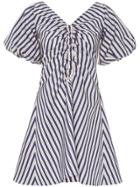 Paper London Sisi Stripe Mini Dress - Blue
