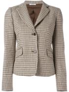 P.a.r.o.s.h. 'adel' Blazer, Women's, Size: Small, Brown, Cotton/acrylic/polyester/wool