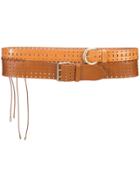 Maison Margiela Perforated Double Belt - Brown