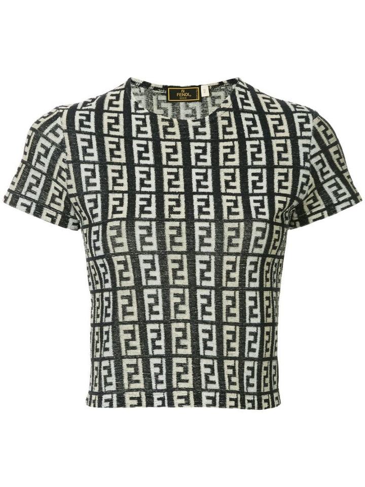 Fendi Pre-owned Monogram T-shirt - Blue