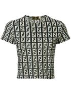 Fendi Pre-owned Monogram T-shirt - Blue