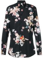 Dolce & Gabbana Floral Cherub Print Shirt - Black