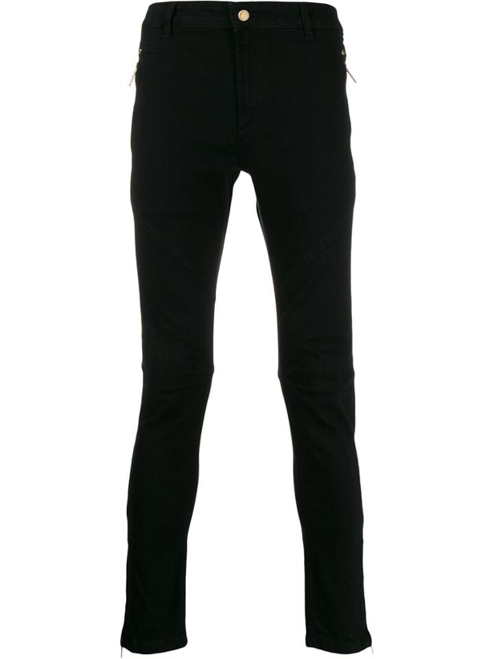 Versace Jeans Couture Low Rise Skinny Jeans - Black
