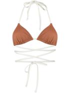 Solid & Striped Strappy Bikini Top - Neutrals