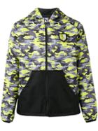 Plein Sport Camouflage Print Sports Jacket, Men's, Size: Xl, Yellow/orange
