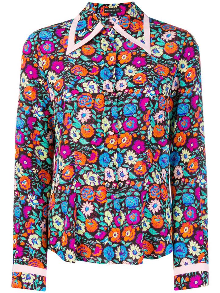 Etro Bordered Collar Shirt - Yellow & Orange