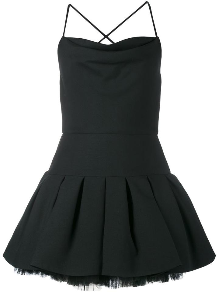 Valentino Ballet Mini Dress, Women's, Size: 38, Black, Virgin Wool/silk/polyamide