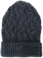 Yohji Yamamoto Chunky Knit Beanie - Grey