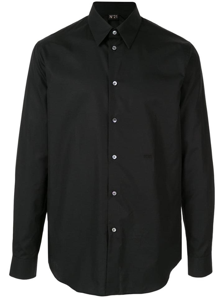 Nº21 Pointed Collar Button Down Shirt - Black