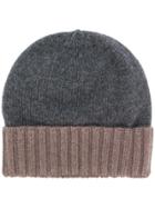 Dell'oglio Fine Knit Beanie - Grey
