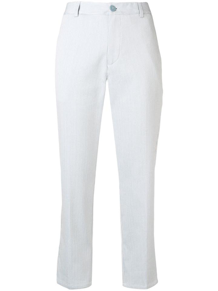 Dondup Striped Straight-fit Trousers - Blue