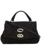 Zanellato Crossbody Bag, Women's, Black, Raffia