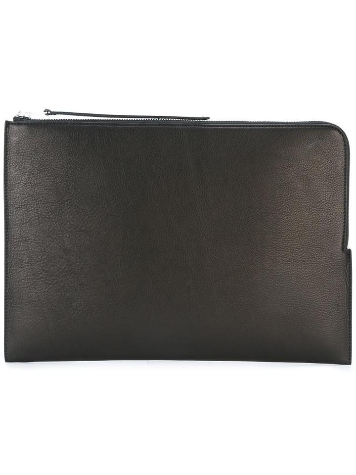 Rick Owens - Maxi Clutch - Men - Calf Leather - One Size, Black, Calf Leather